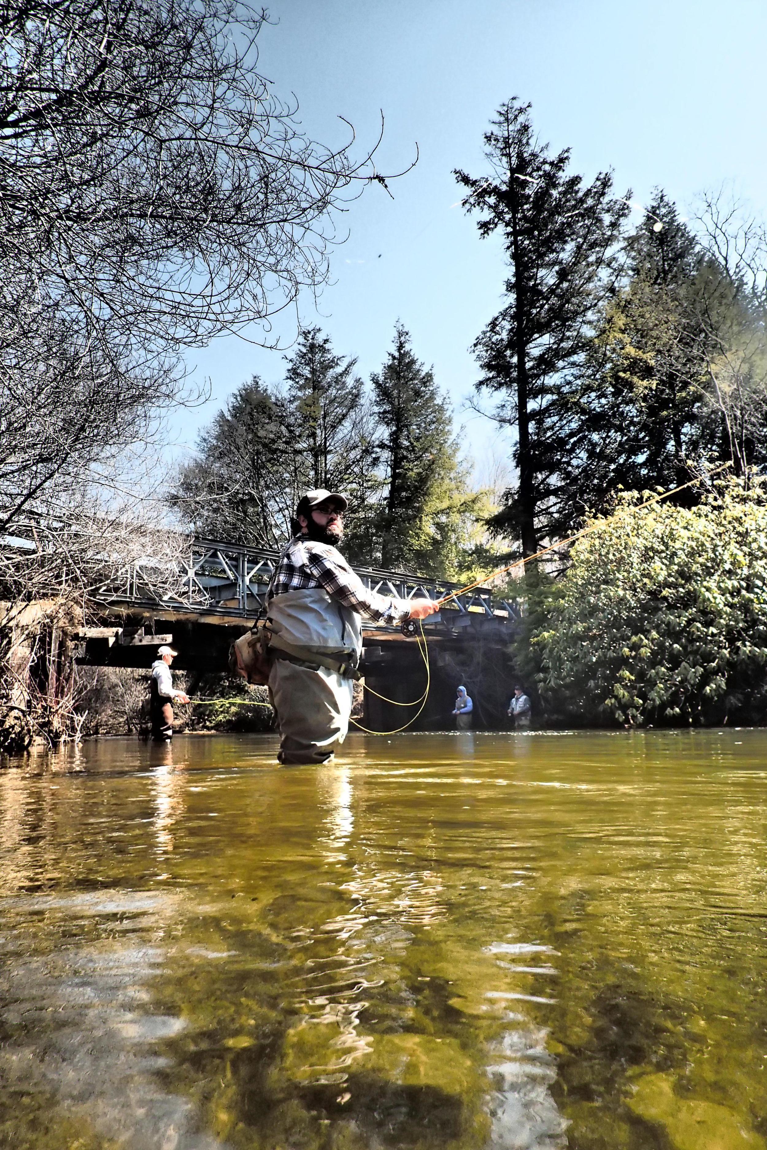 Steve-O and his friends working every square inch of water.