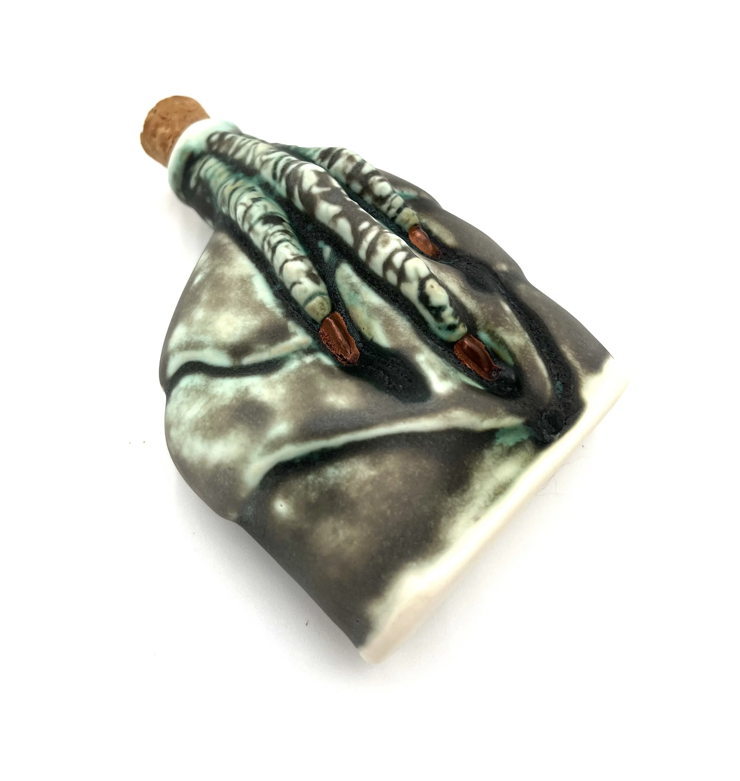 oxidized copper vulture claw flask_04.jpg