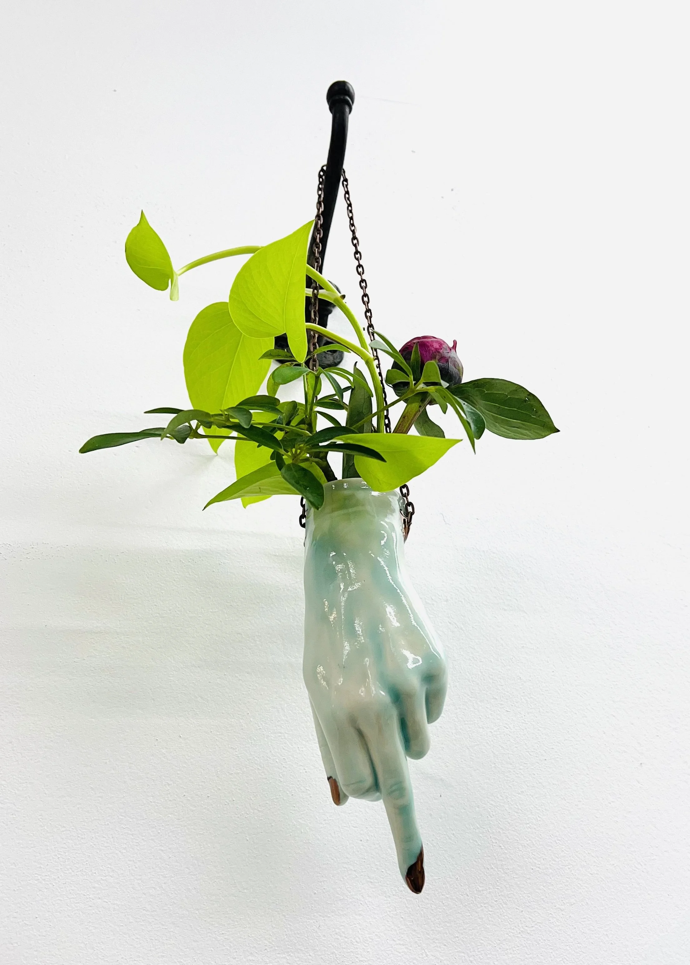 teal left hand middle finger planter 1.jpg