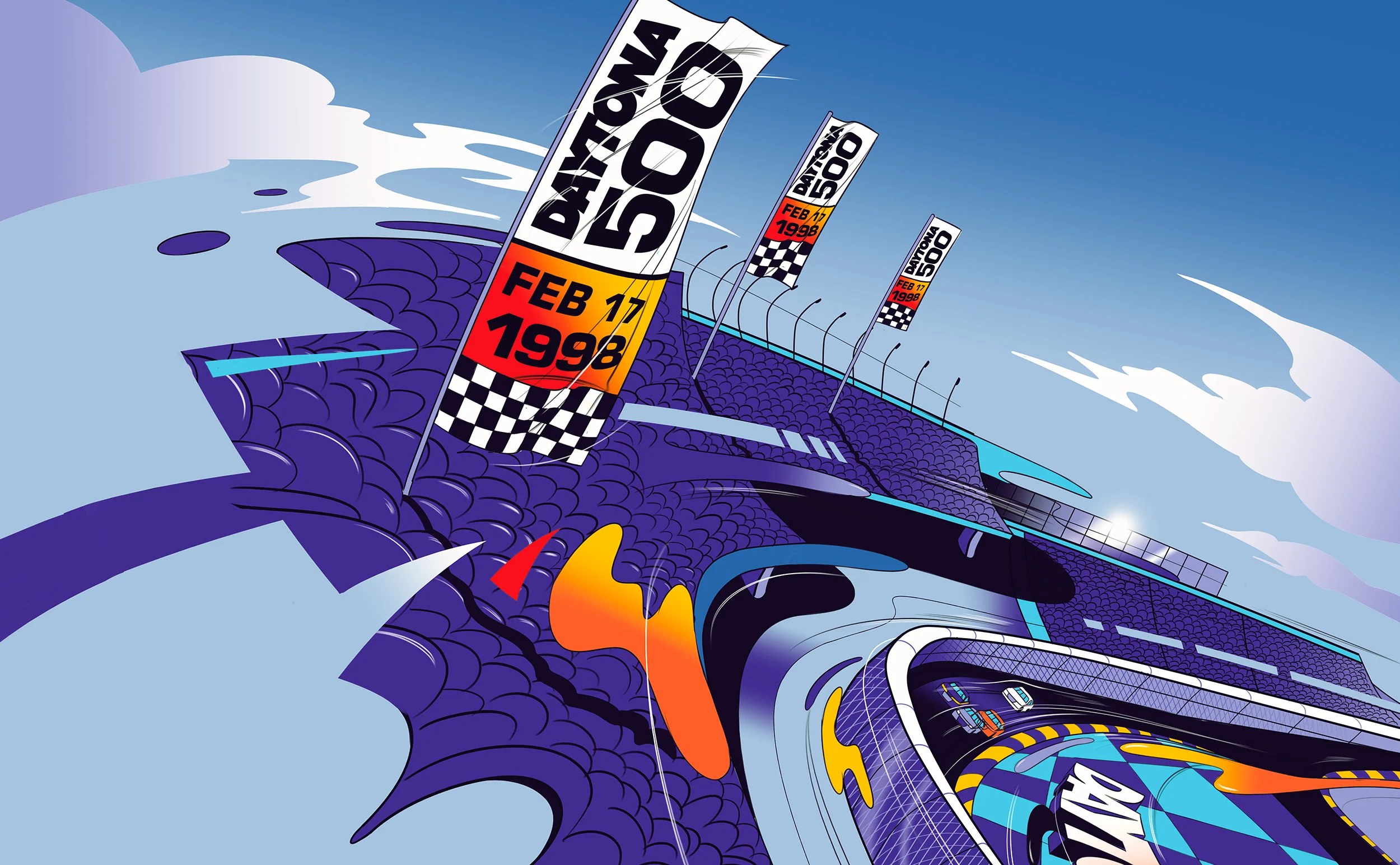 Nascar Daytona — Animated TV Commercial
