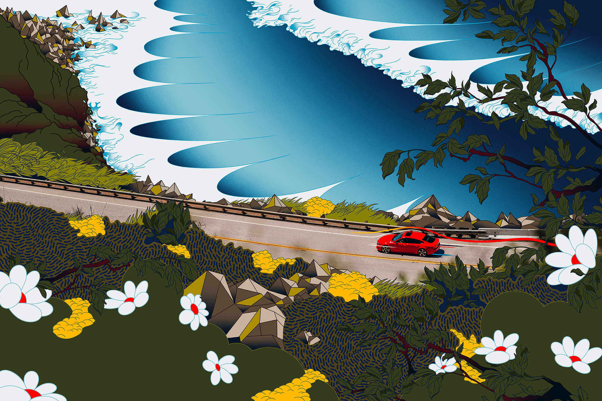 Audi RS7 Artwork Illustration