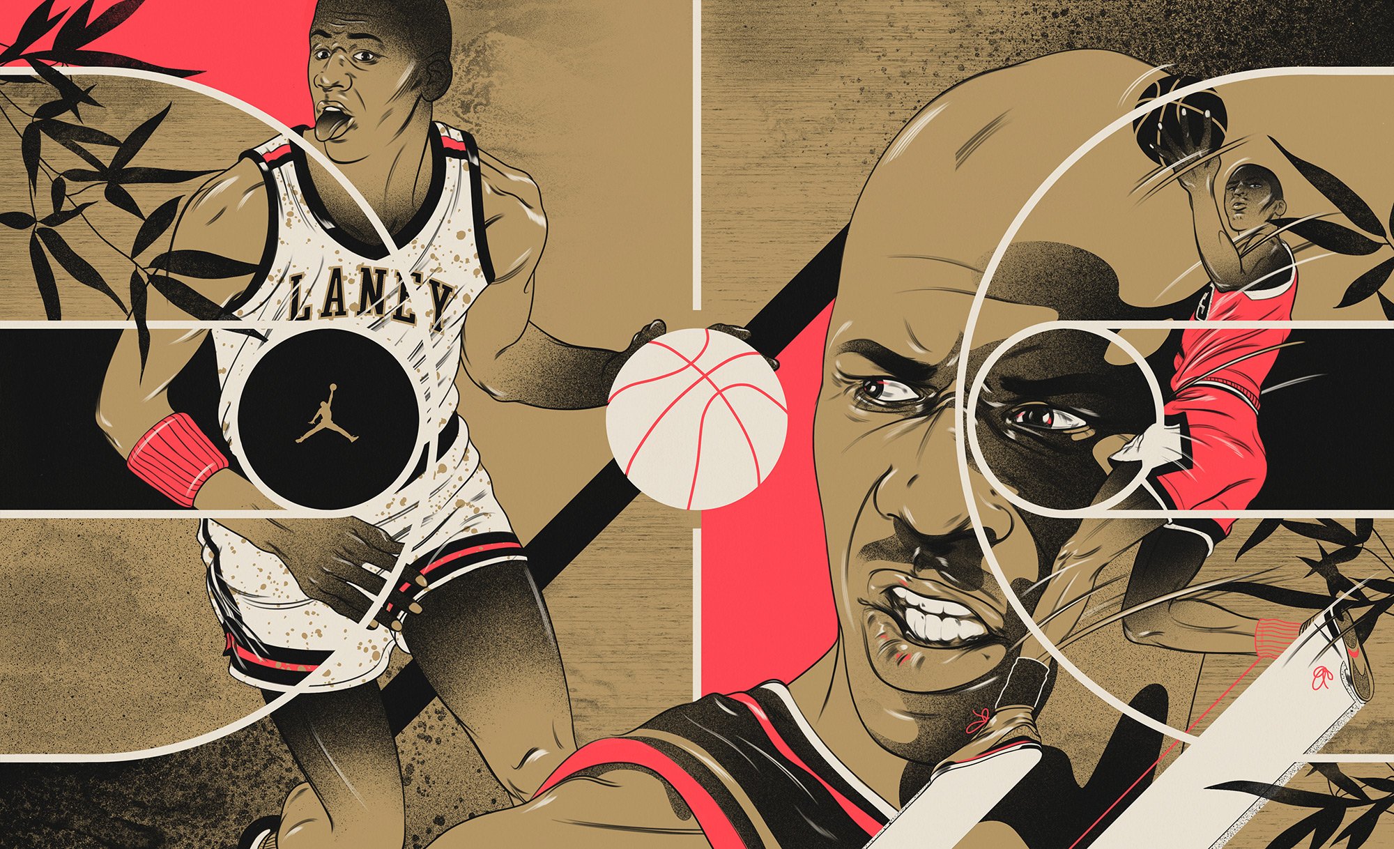 Jordan Court Design NBA Artwork