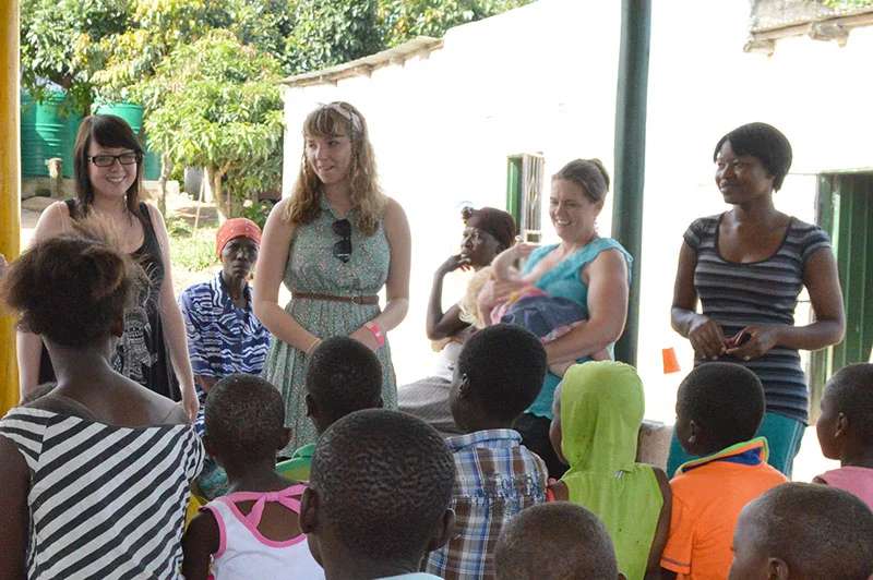 Klarissa, Emily, Teisa, and Rose (in grey striped shirt)