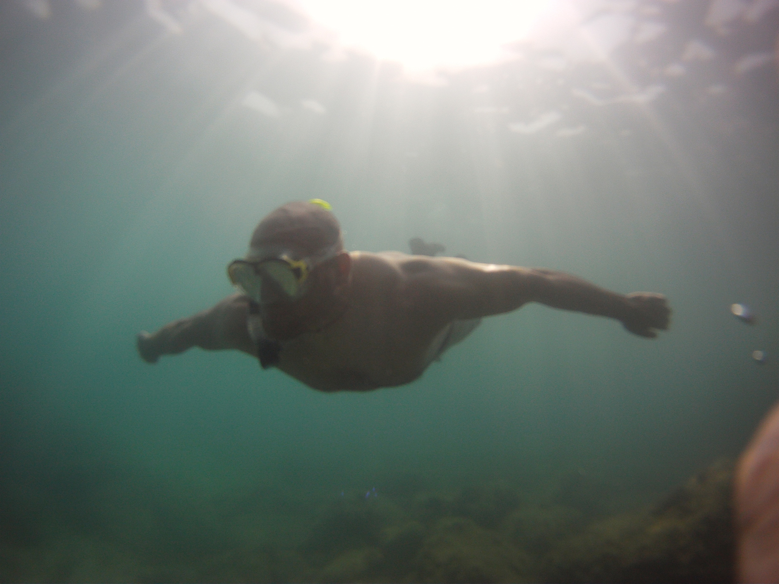 Snorkeling in the Mediterranean sea Spain