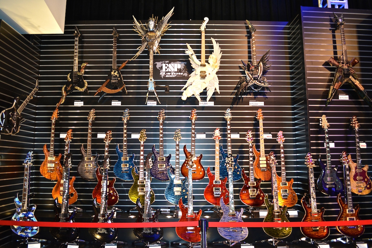 The amazing ESP Guitars Custom Shop, NAMM 2015