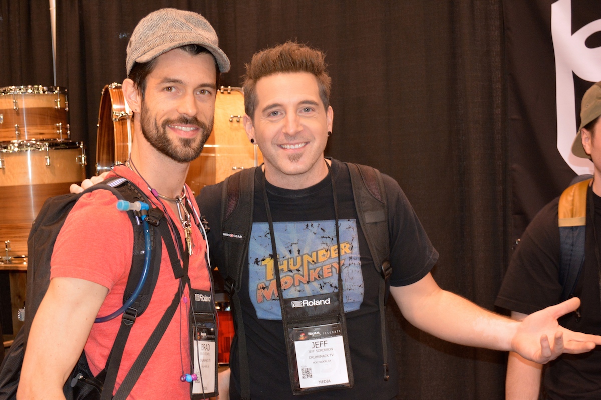 Brad and Jeff of Drumsmack TV , NAMM 2015.