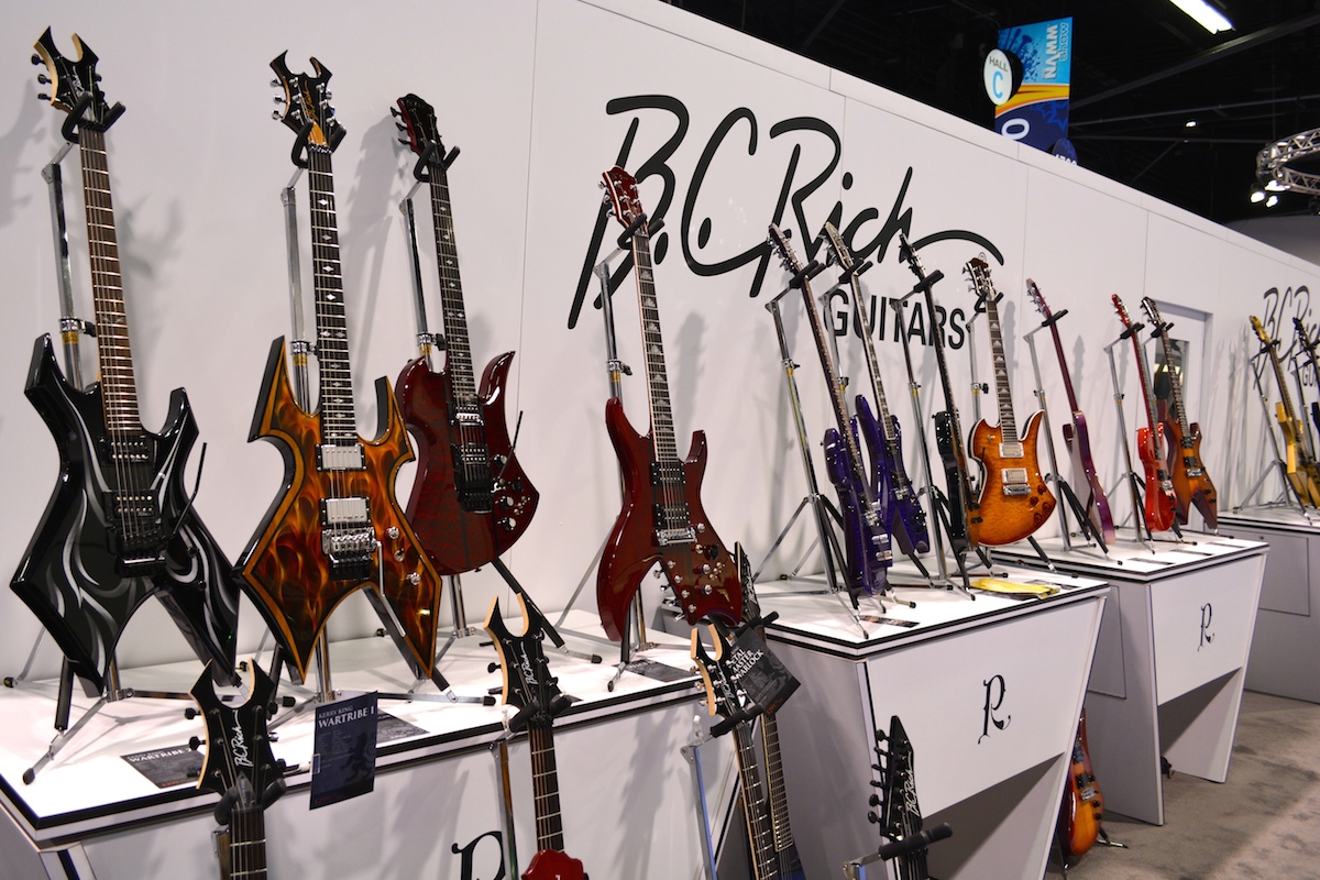 B.C. Rich Guitars, for all those who want to look super heavy. NAMM 2015. ©WoTR Radio