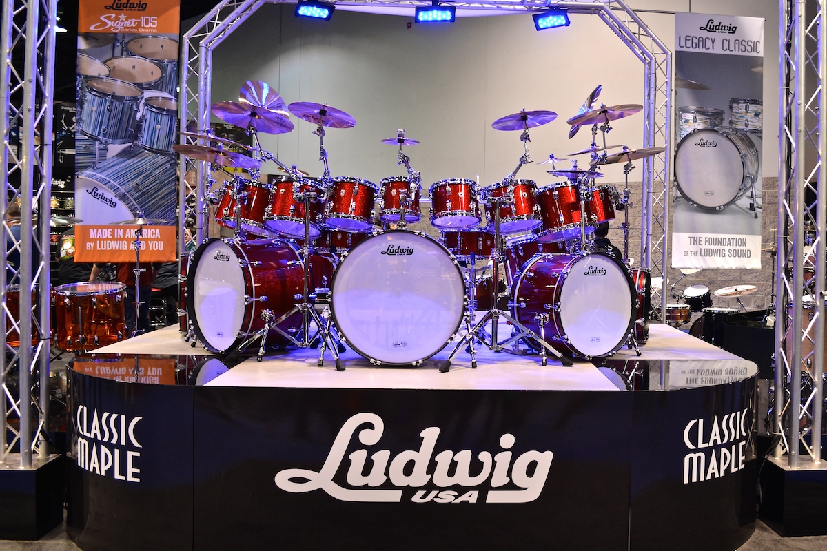 Now that's a drum kit. Ludwig @ NAMM 2015. ©WoTR Radio