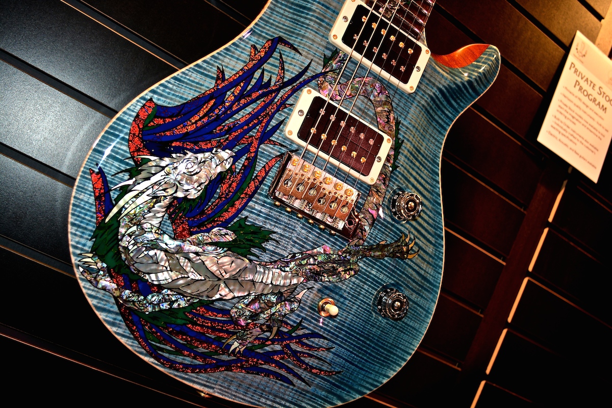 PRS 30th Anniversary Dragon (Private Stock), NAMM 2015. ©WoTR Radio