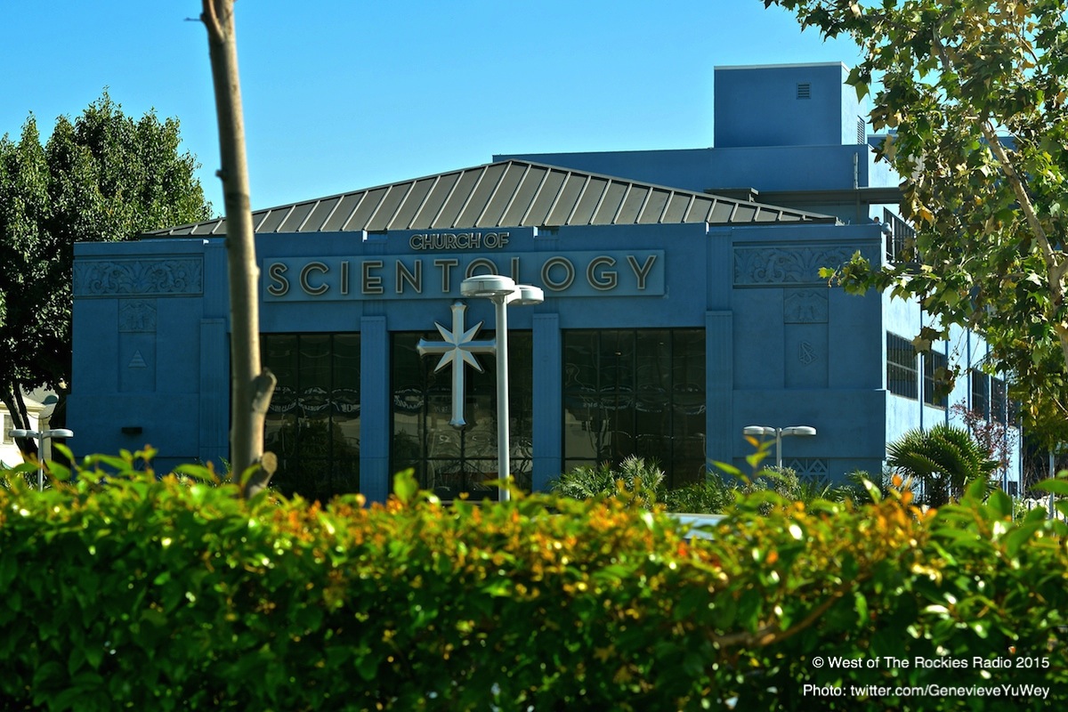 "The Big Blue" Scientology building in Los Angeles.