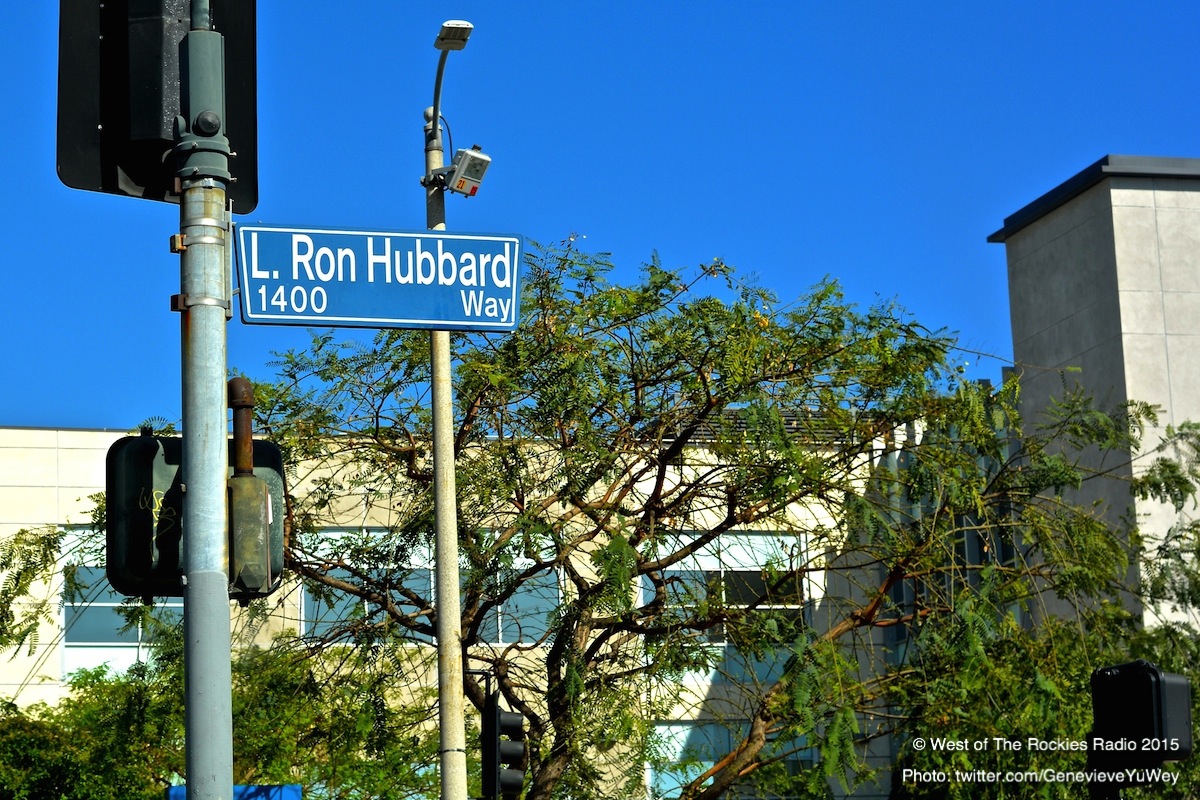 L. Ron Hubbard Way, Los Angeles. Yes, they even named a street after him.