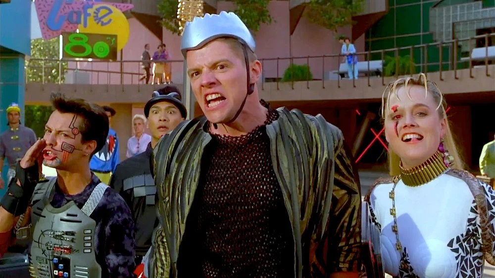 The "baddies" in their oh-so-fetching outfits. Taken from Back To The Future II .
