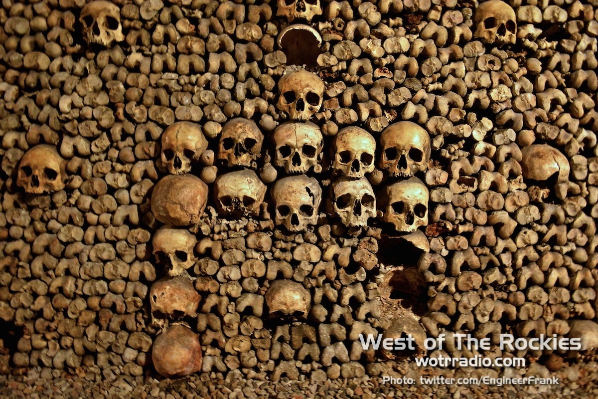 Skull patterns, sometimes to be found in the shape of stick-men and hearts. I mean, what else is there to do with millions of bones, right?