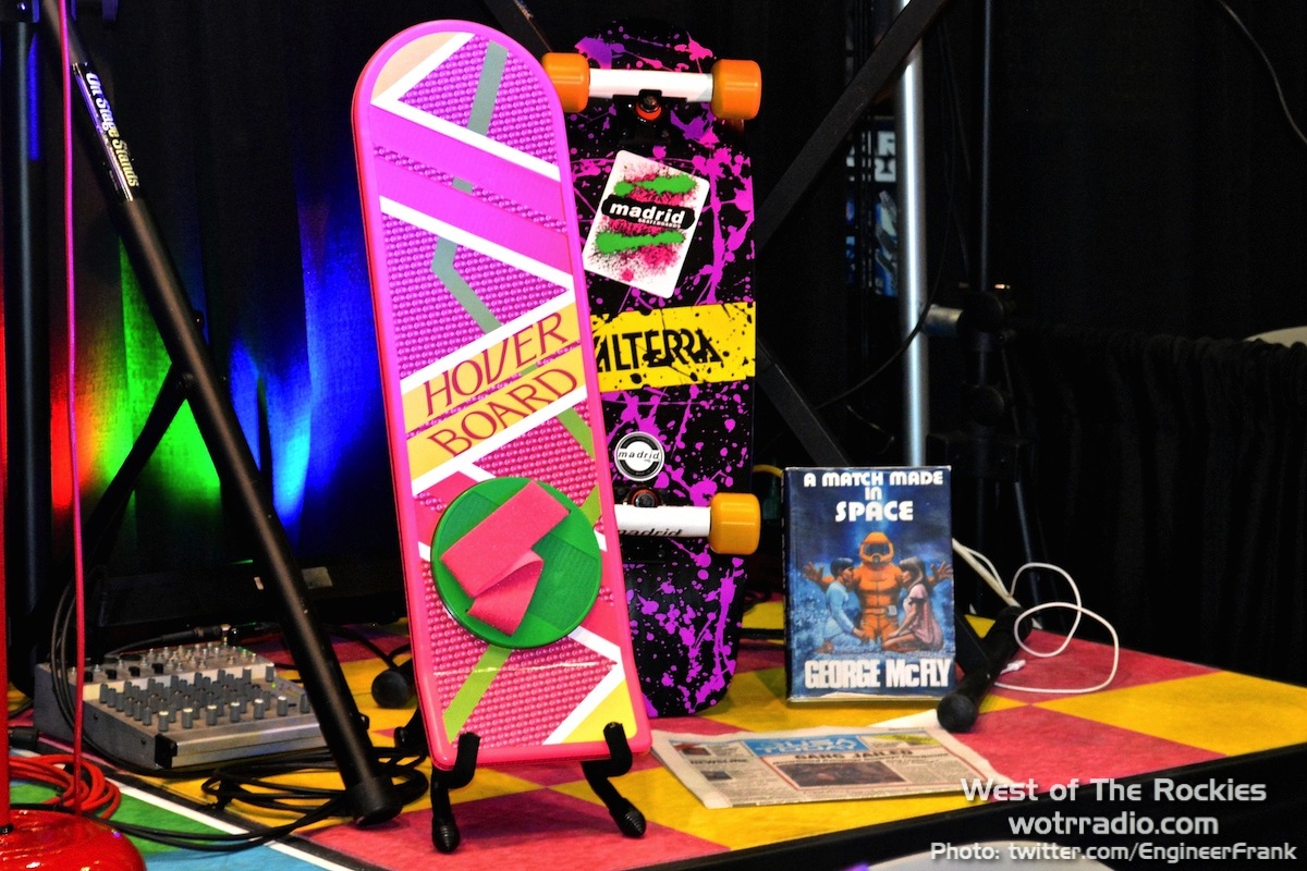 The awesome little display at the booth of The Flux Capacitors - be sure to check them out live when they're in your area!