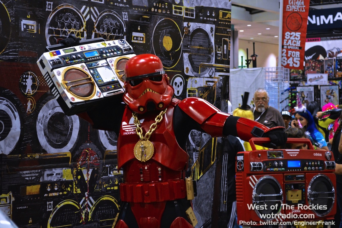 The #amazing display put on by the Hip Hop Trooper dance crew at the Eddi App booth.