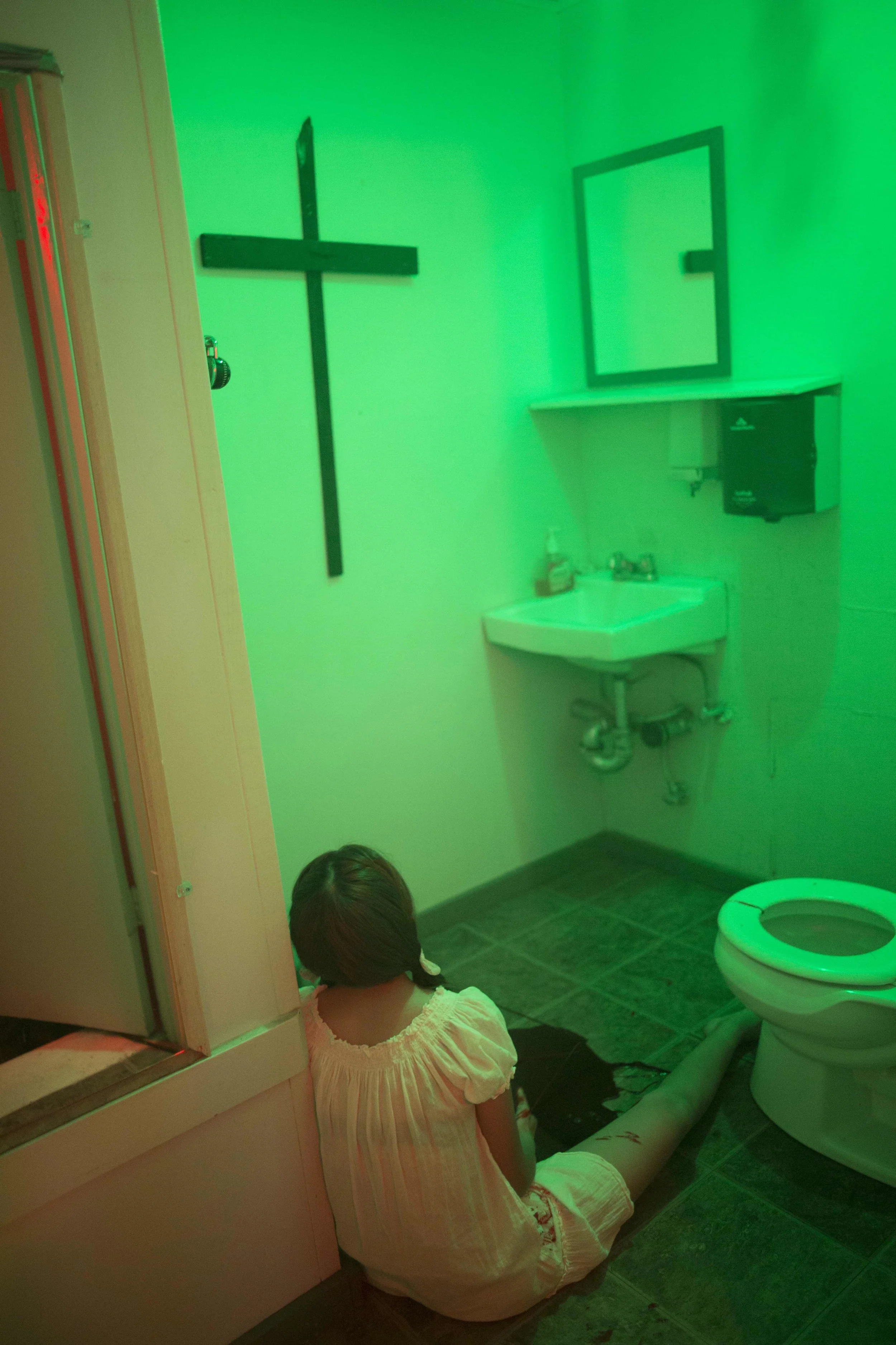 The "Self-Abortion" scene at LA's Excess event, held October 22nd 2015. Photo courtesy of Excess Flesh, LLC.