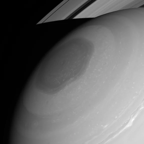 An image captured in July 2013 by NASA's Cassini spacecraft, clearly showing Saturn’s amazing hexagonal cloud formation, said to be caused by on over 30-year-old jet-stream. Photo Courtesy of: NASA/JPL-Caltech/Space Science Institute.