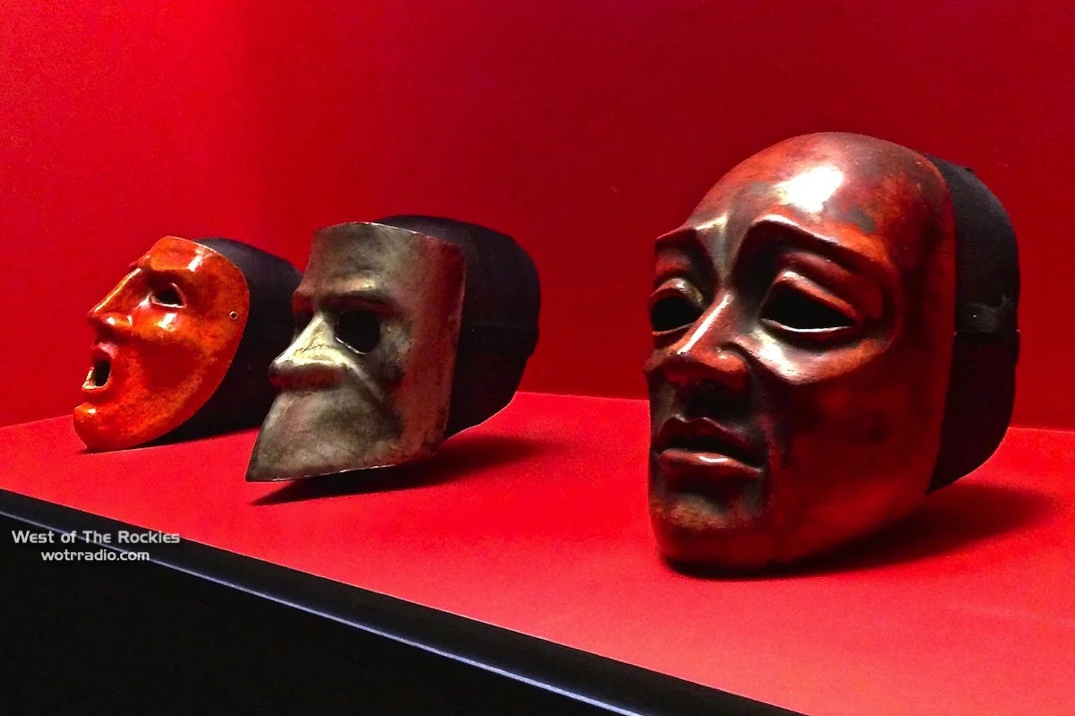 Actual Venetian masks featured in Eyes Wide Shut. Photographed on display at the Stanley Kubrick exhibit at the Los Angeles County Museum of Art (LACMA) on March 2013.