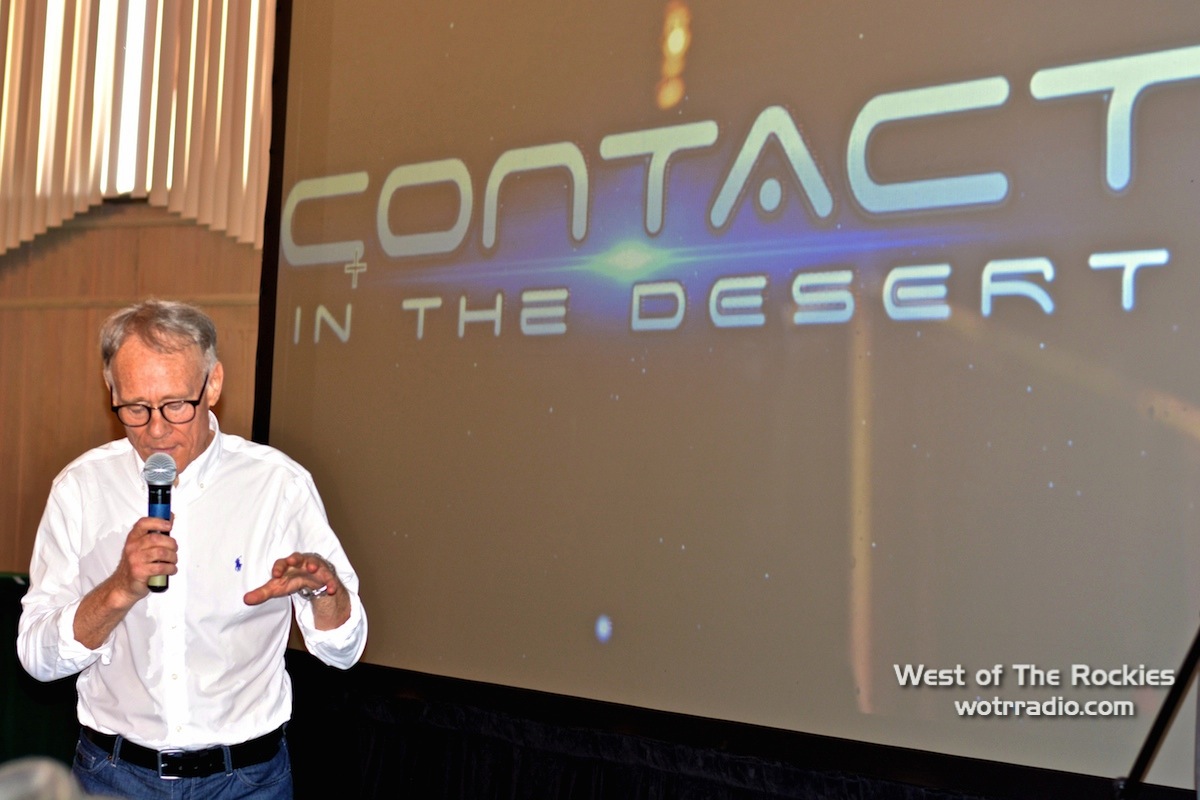 Author Graham Hancock during the Q&A part of his workshop, " The Consciousness Connection: Psychedelics, Entities, 'Dark Matter' & Parallel Dimensions."