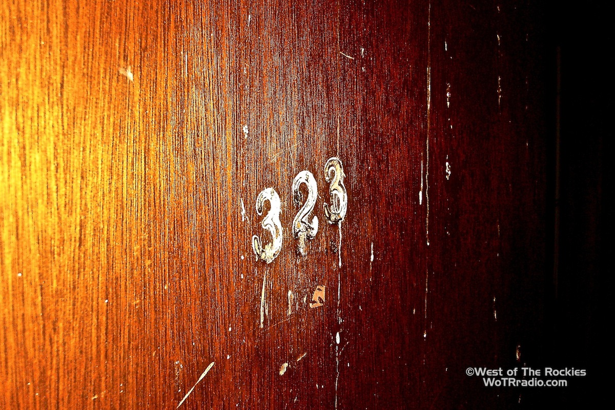 The door Room 323 in the asylum/psychiatric ward of LVH, infamous for its documented cases of ghostly attacks. Visitors were frequently instructed not to provoke or antagonize the unseen entities that dwell in this room. This room was known as one of the most active locations of the hospital. April 2011 ©WoTRradio