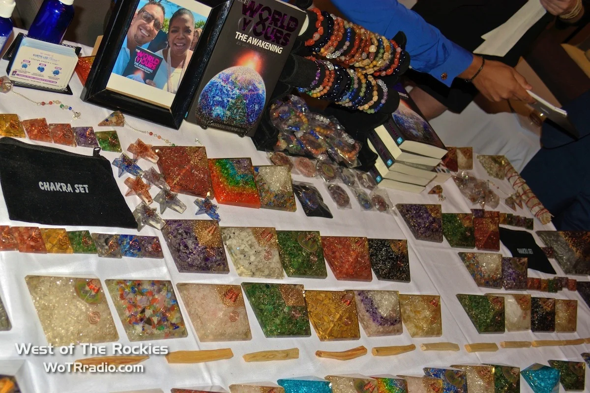 Kurtis Lee Thomas ' booth at the 4th Annual Heaven and Earth Oasis Fundraiser.