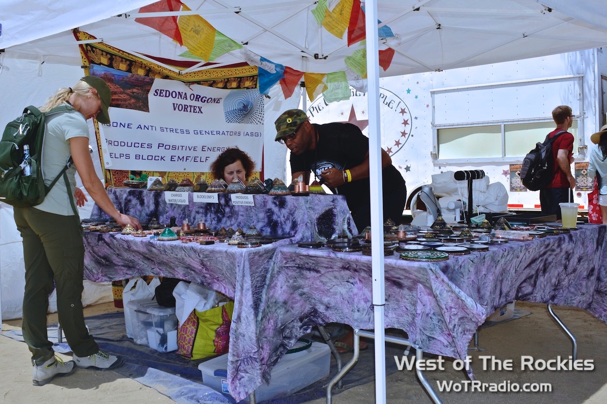 Sedona Orgone Vortex/Art That Works booth.