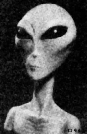 Artistic depiction of an "Grey Alien" entity.
