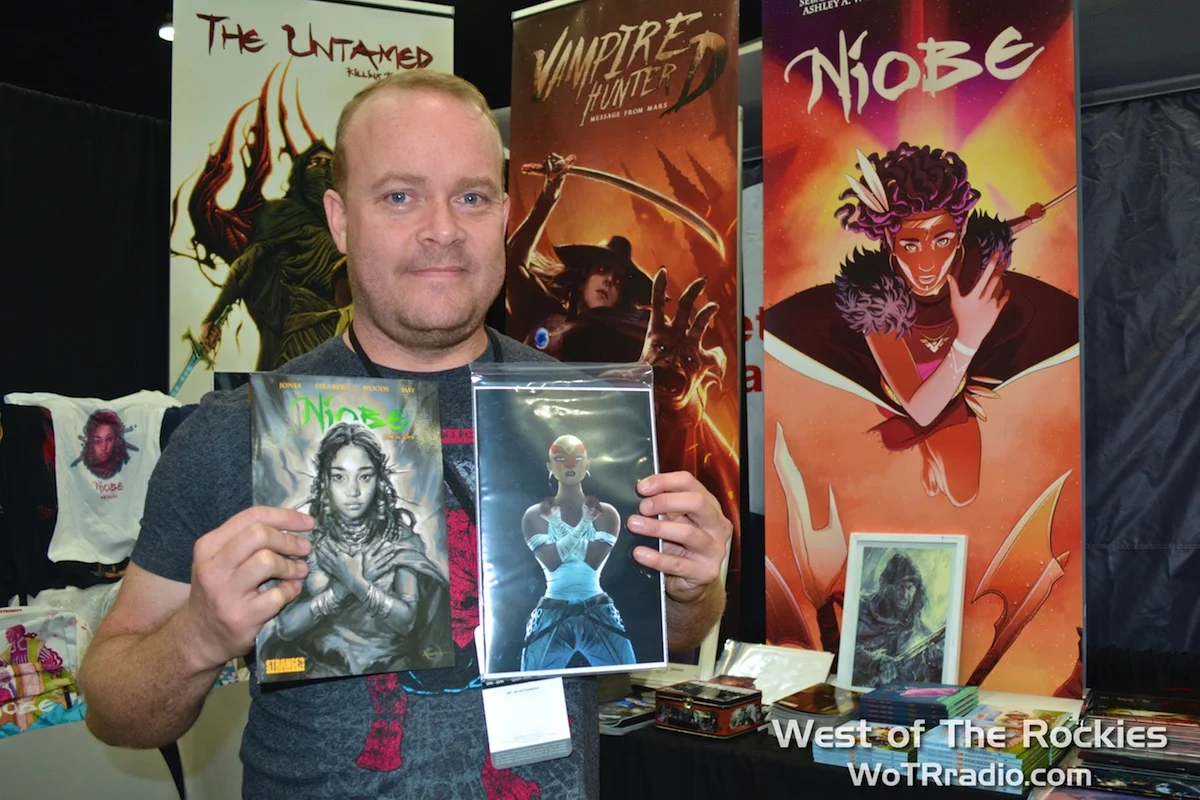 Darrell May creator of Niobe, one of the stand-out titles at this year's Stan Lee's L.A. Comic Con.