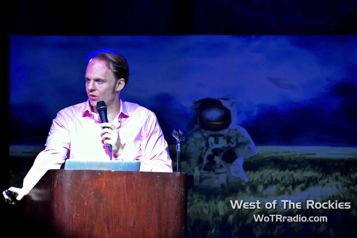 David Wilcock during his lecture, "The Antarctic Atlantis: Cosmic History Of The Illuminati."