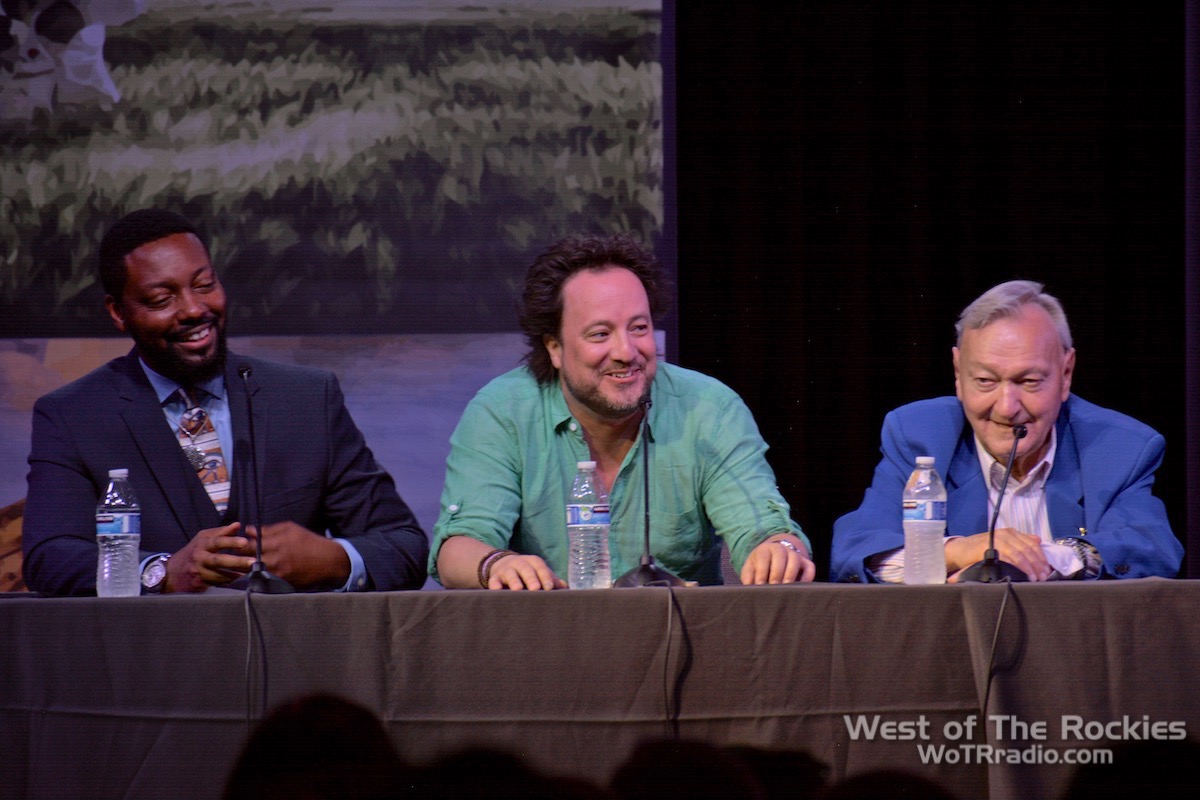 Panel: Billy Carson, Georgio Tsoukalos, Erich von Däniken. Contact In The Desert 2019.