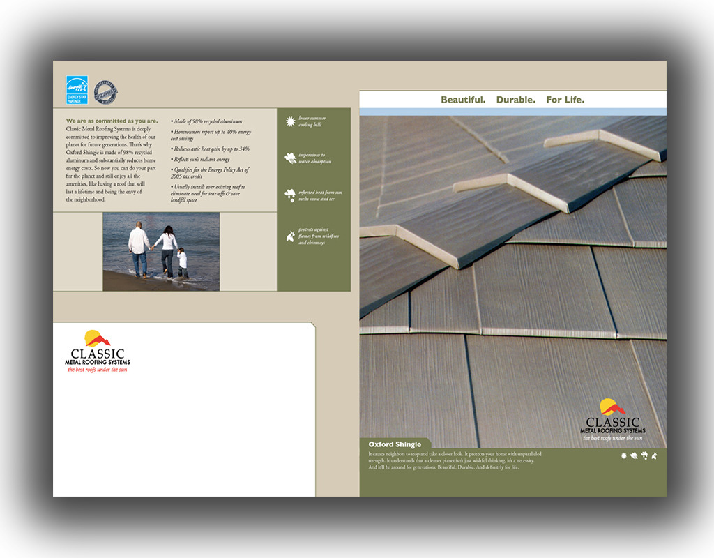Branding brochure for leading metal roof company