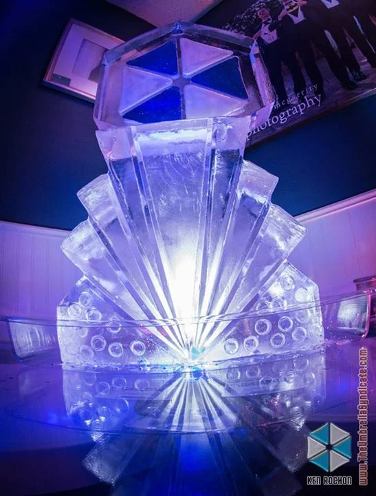 Umbrella Syndicate Ice Sculpture by Ice Lab