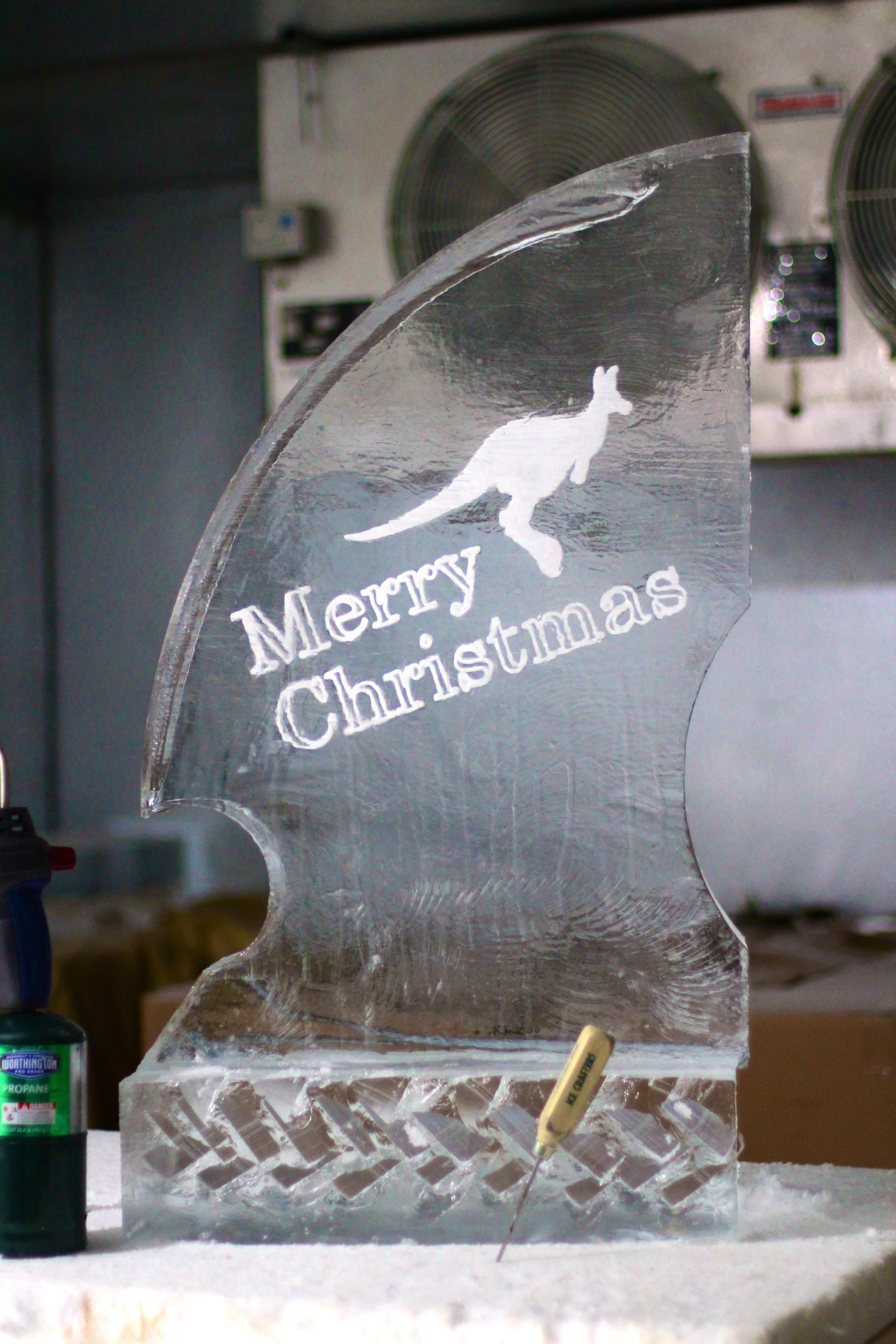 Aussie Kangaroo Ice Luge in Baltimore MD