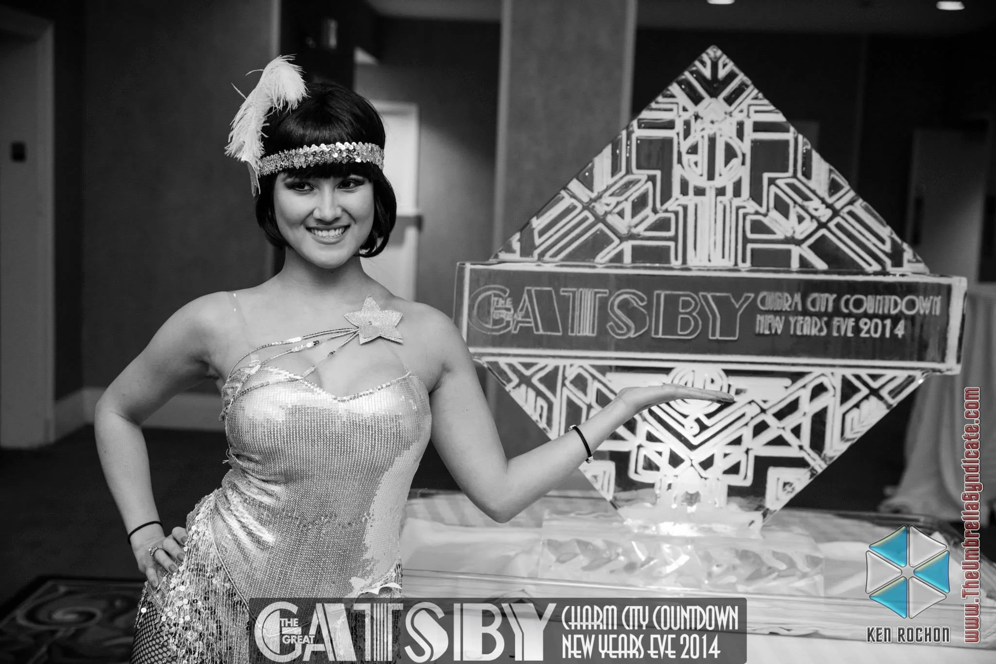 Gatsby Ice Sculpture by Ice Lab at Lord Baltimore Hotel