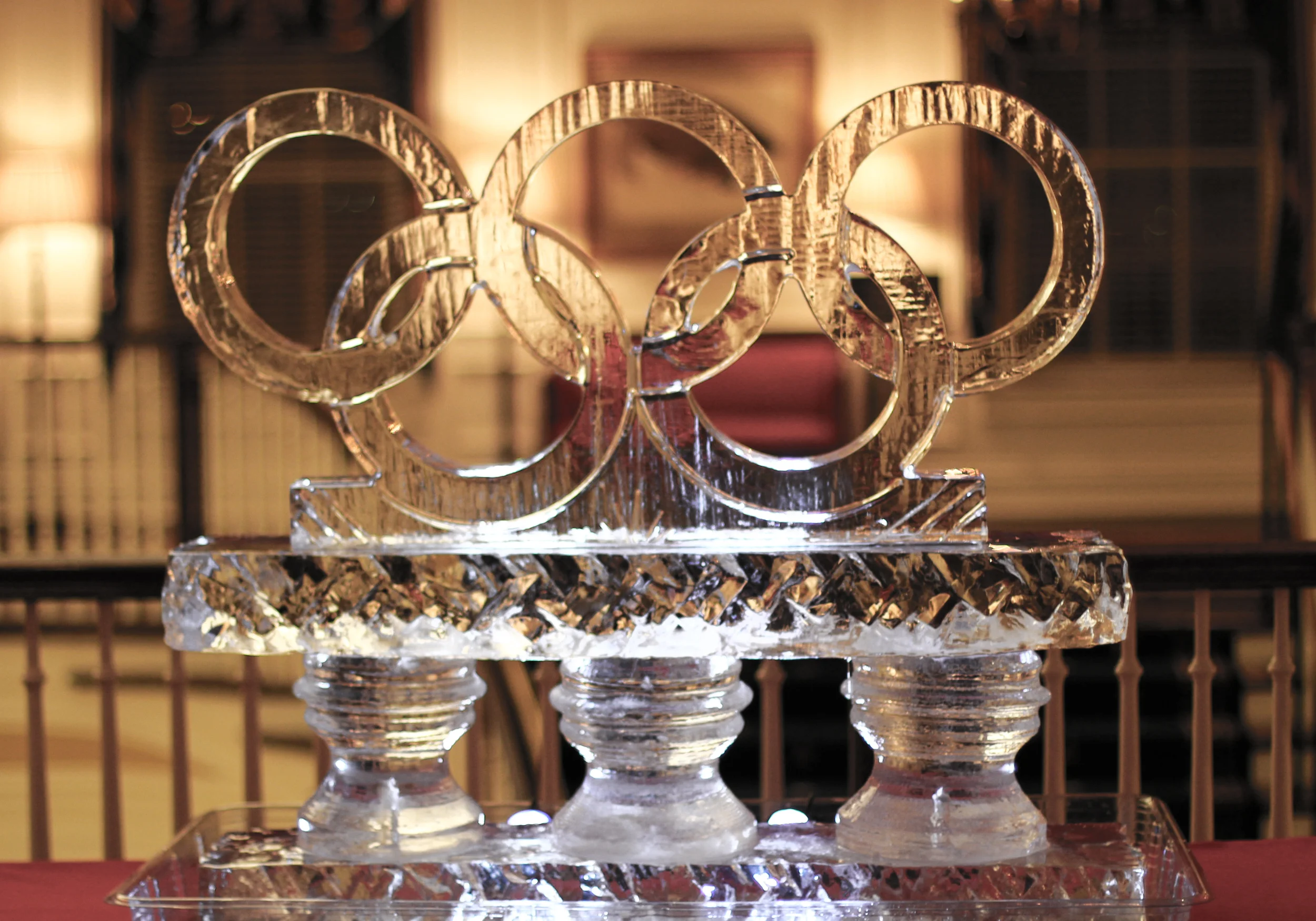 Olympic Ring Ice Sculpture 2