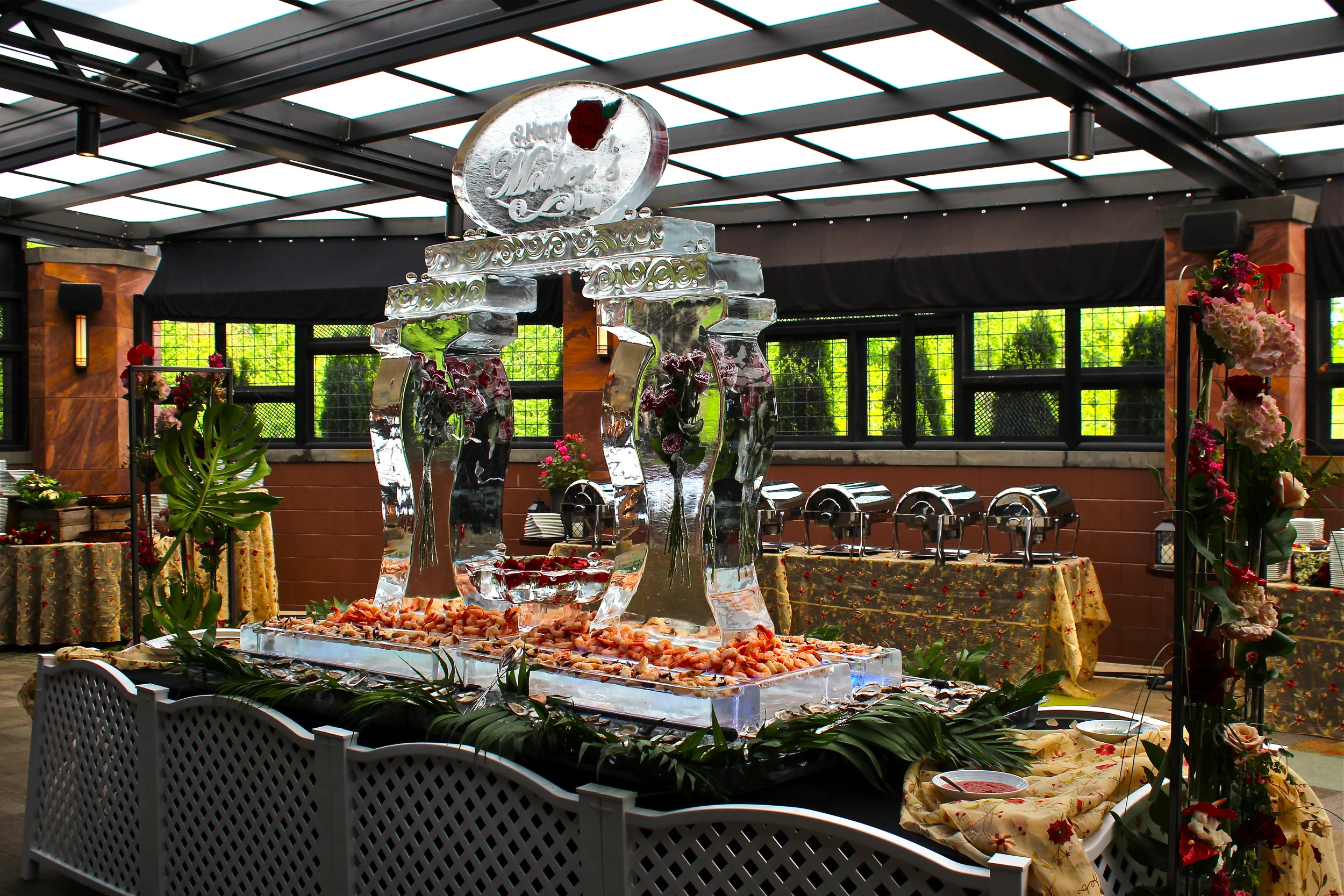 Washington DC Ice Sculpture Luge Display