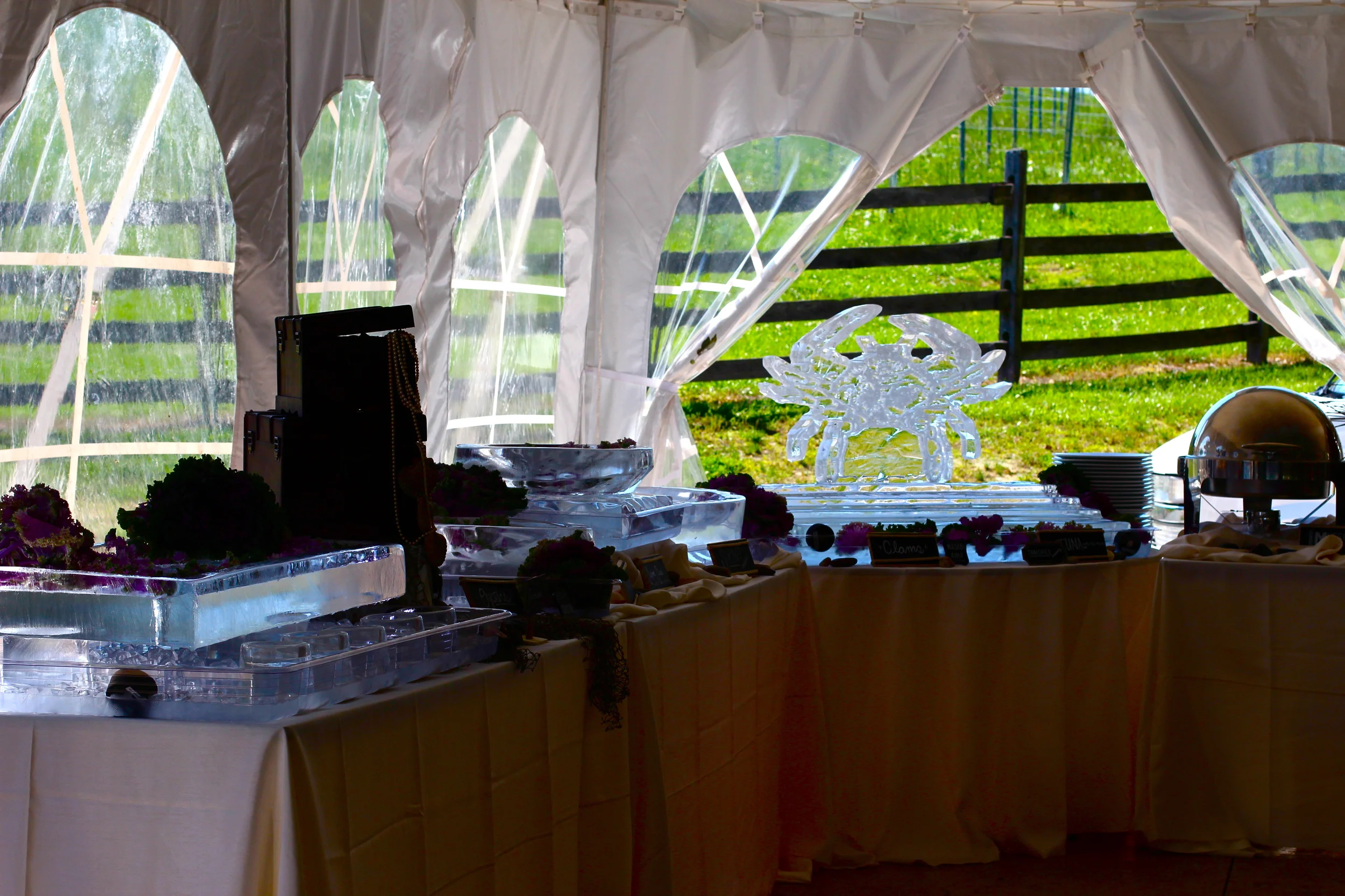 Maryland Blue Crab Seafood Ice Sculpture