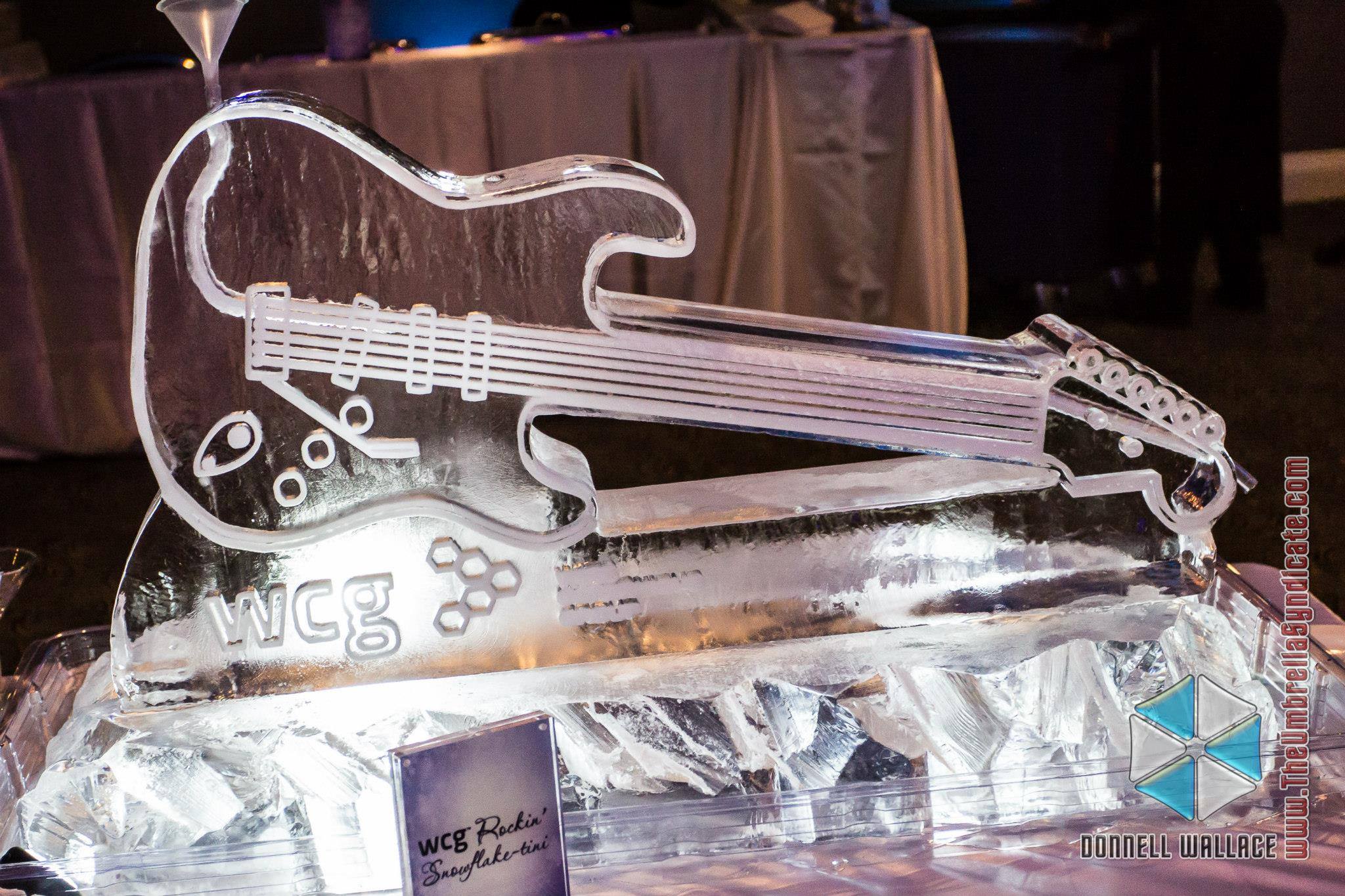 Guitar Ice Luge for WCG event.