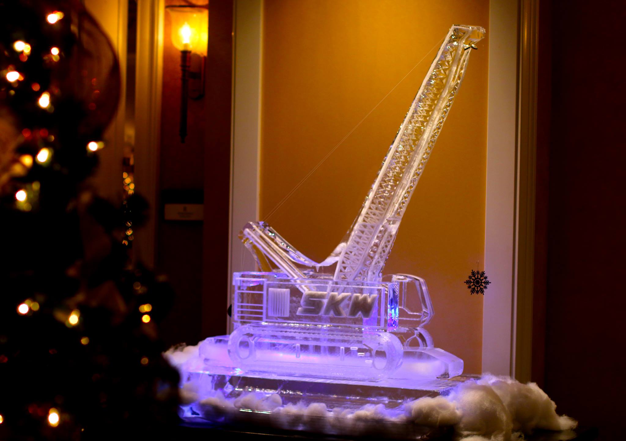 Crane Ice Sculpture