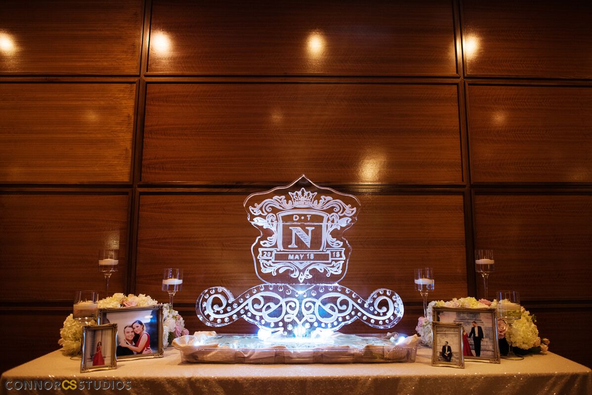 Monogram Ice Sculpture