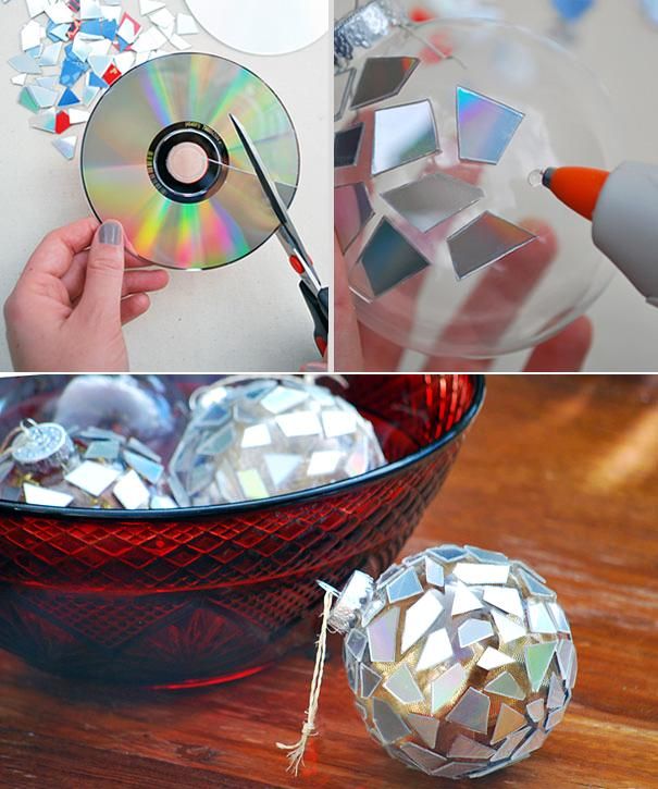 Recycled Cd Mirror Balls 