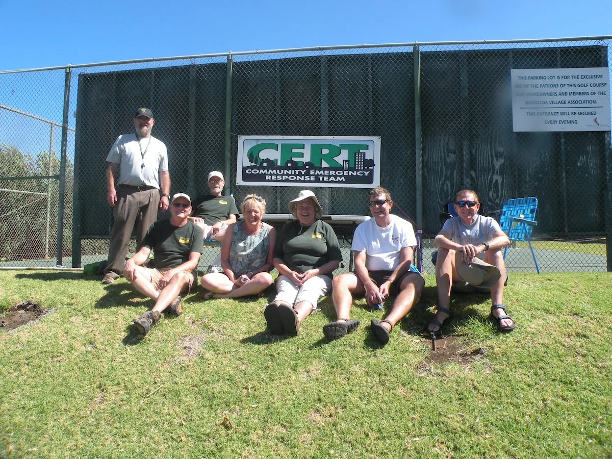 Waikoloa CERT members soak in the sun.