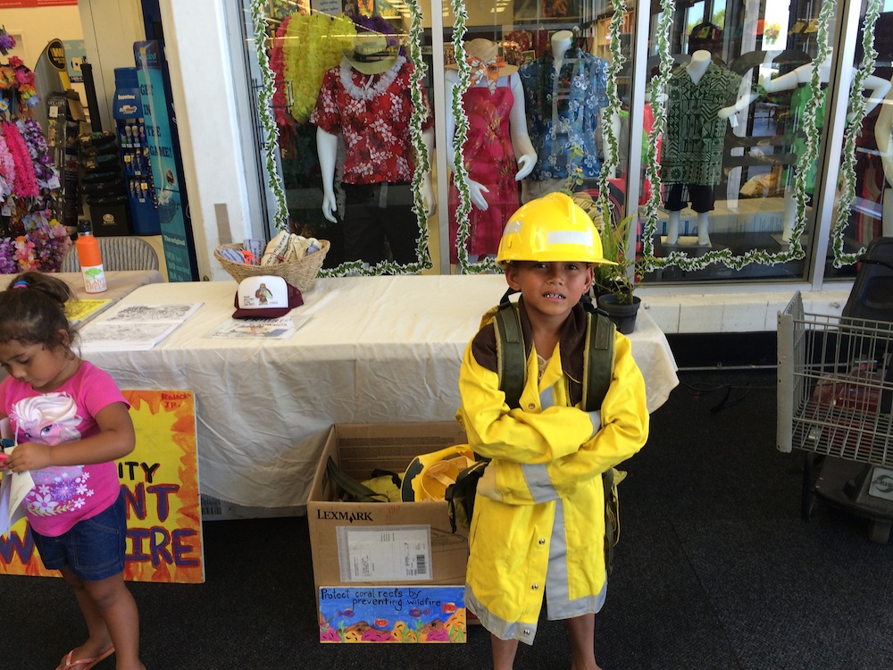 No question he's ready for firefighting action.