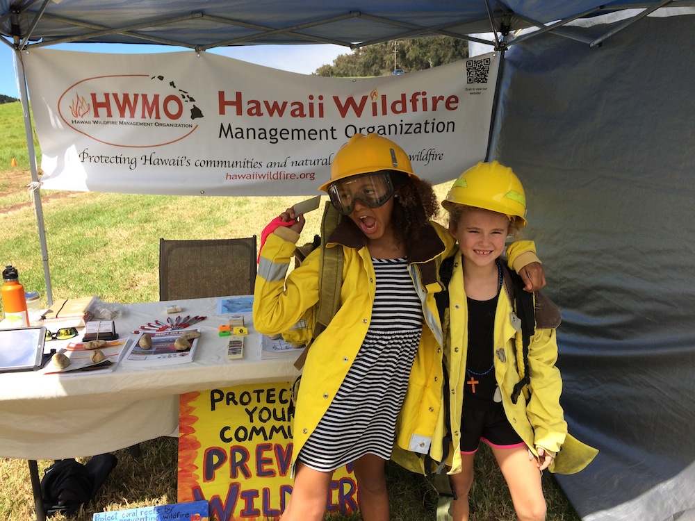 Rocking the wildland fire gear.