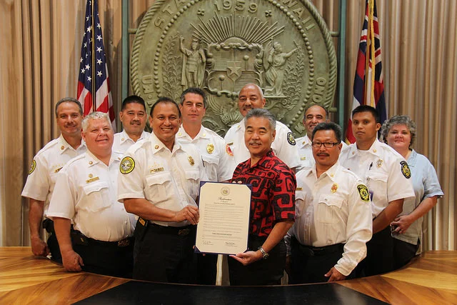 "Fire Prevention Week 2015. Photo credit: State of Hawaiʻi, Office of the Governor."