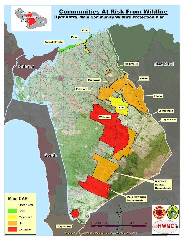 Map of the area covered by the new CWPP.