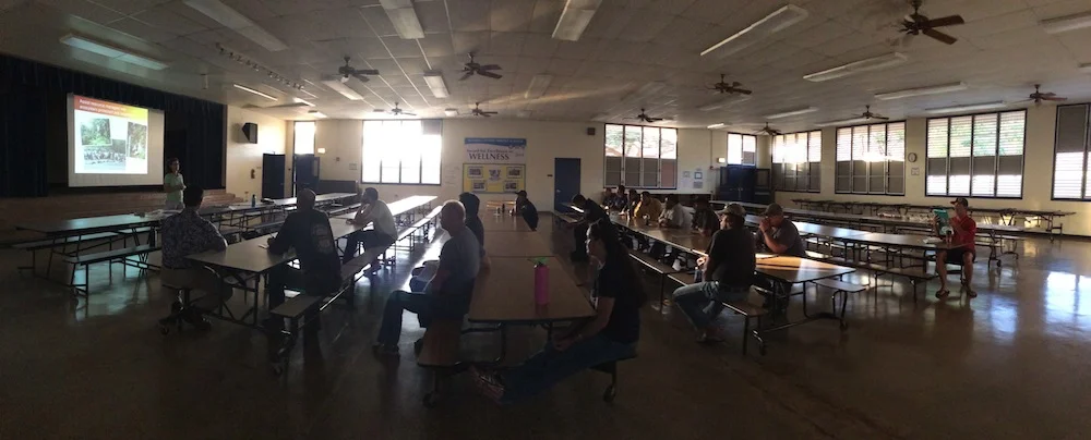 Good turnout at the Waimea meeting.