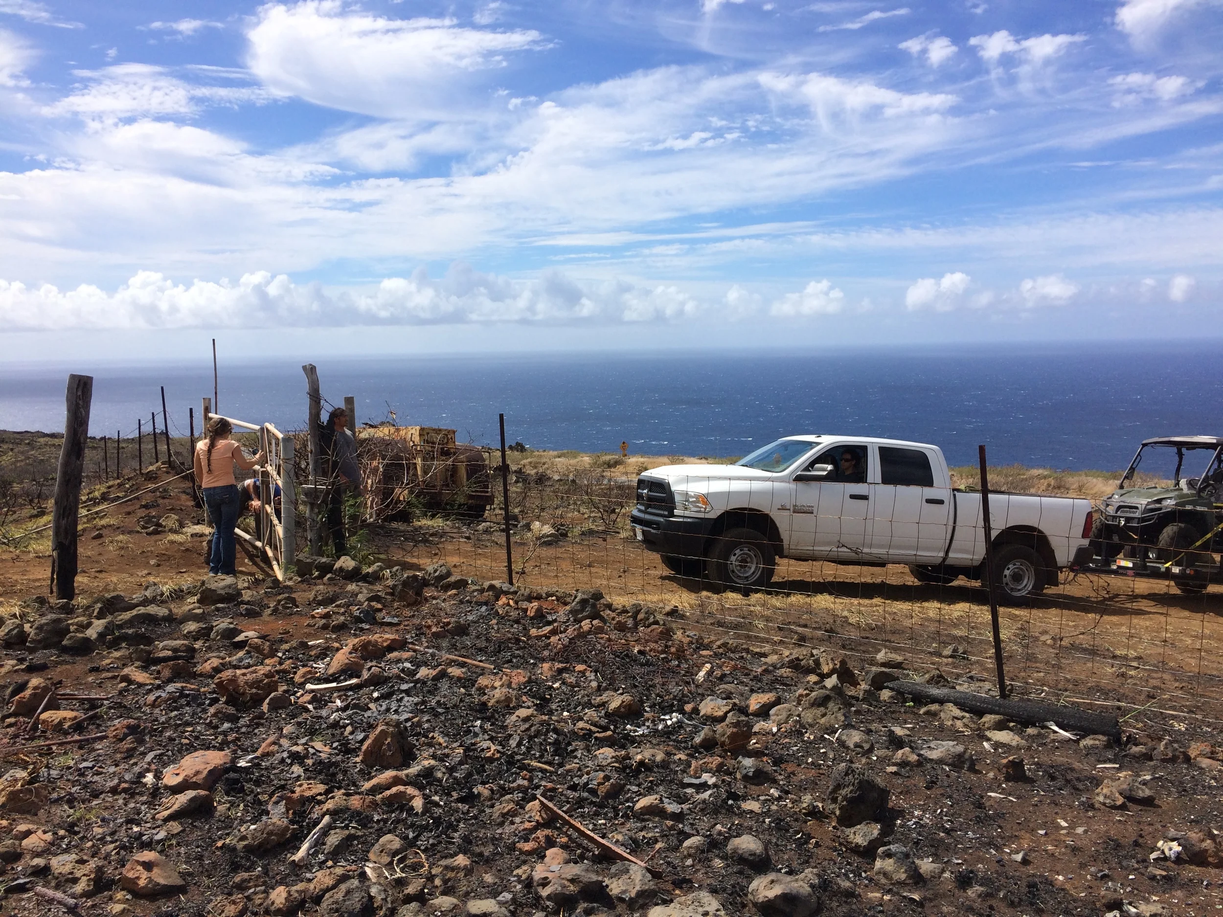 Getting ready for a bumpy ride through the scorched landscape.