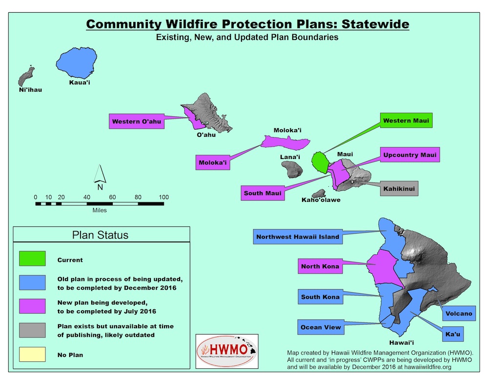 Currently there are several updates to Community Wildfire Protection Plans in the works, as well as new plans being developed.
