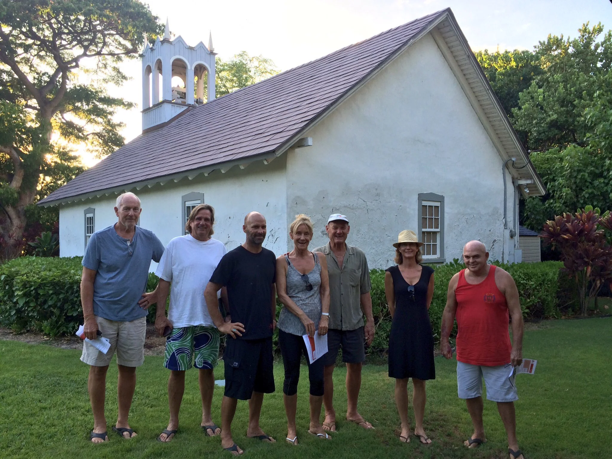 A group of the dozen or so Puako community members ready to take part in the Firewise Communities Recognition Program.